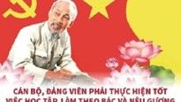 Cán bộ, đảng viên phải thực hiện tốt việc học tập, làm theo gương Bác